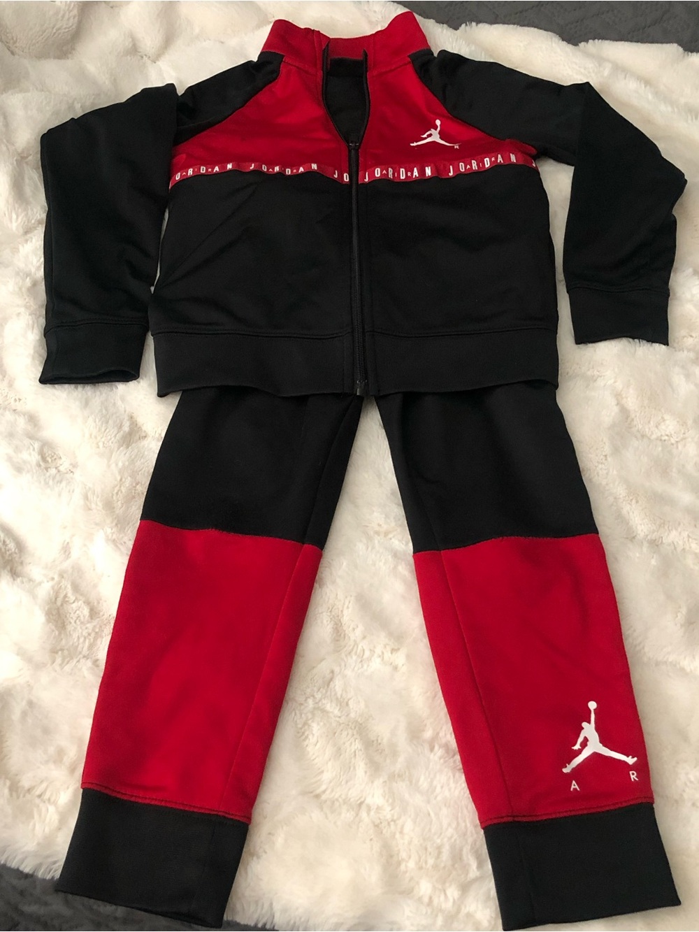 Jordan Black and Red Kids' Jogger Pants